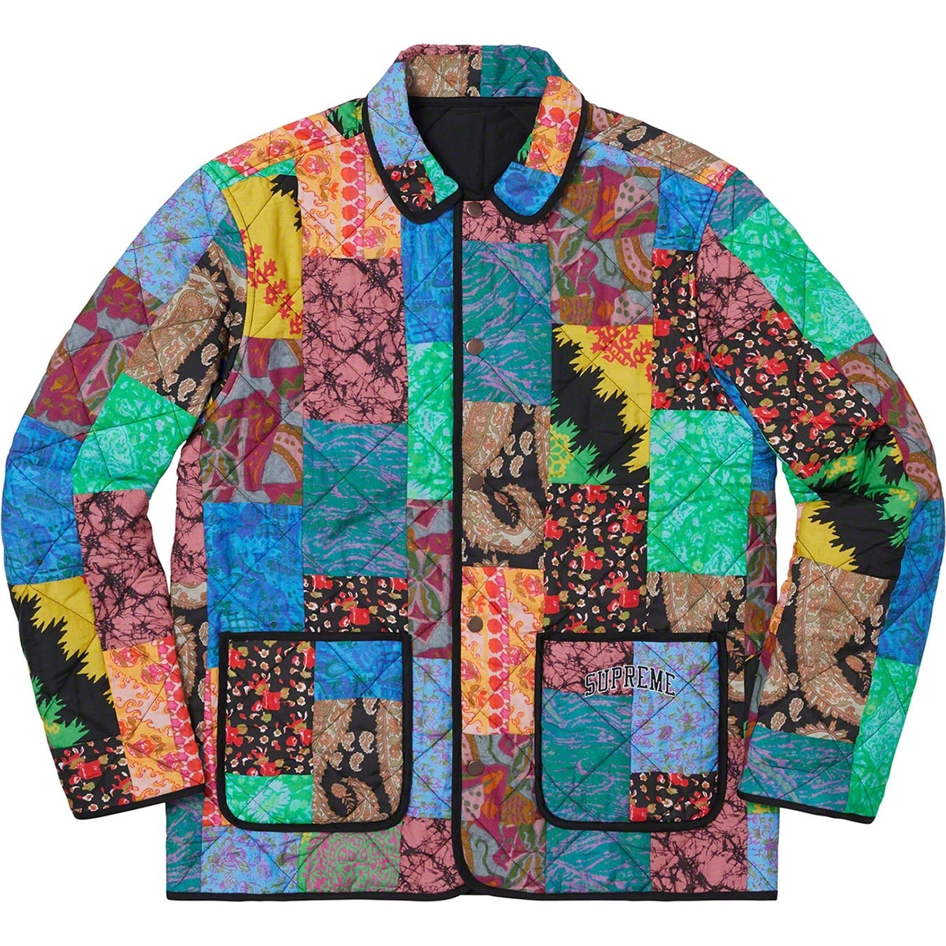 Reversible Patchwork Quilted Jacket view 5